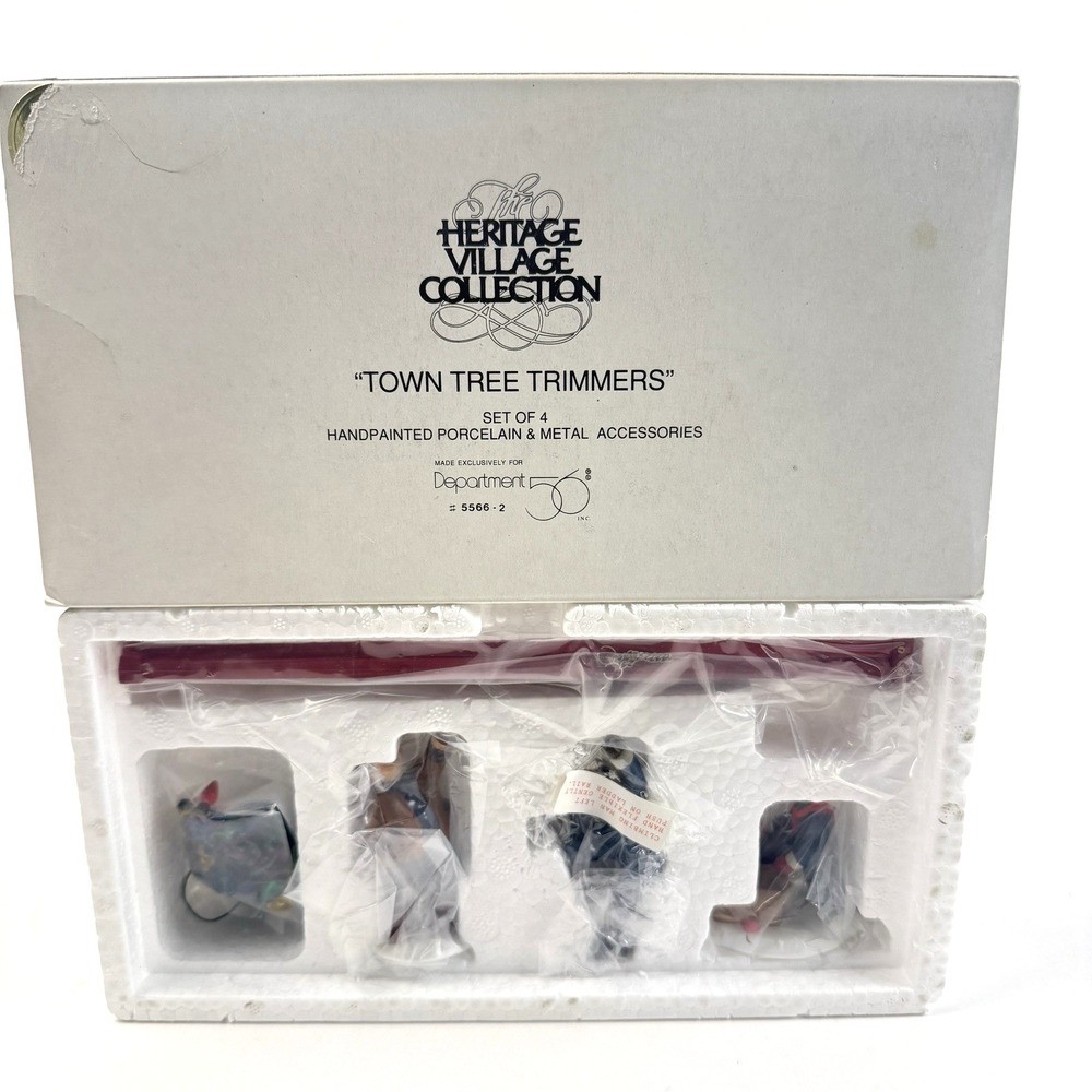 Dept 56 Heritage Village Town Tree Trimmers Christmas Village Accessory 5566-2